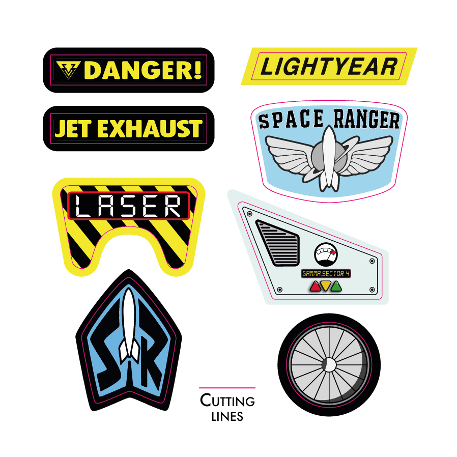 Buzz lightyear stickers