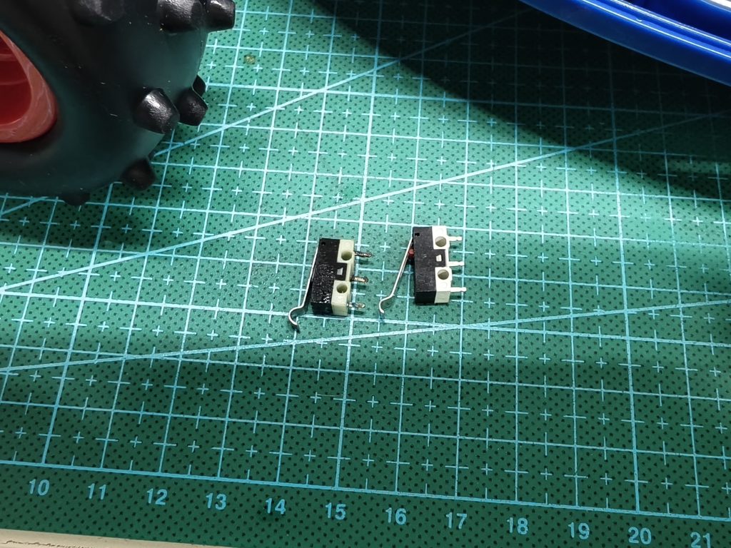The faulty switch being replaced